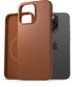 AlzaGuard Genuine Leather Case with Magsafe pro iPhone 15 Pro Max sedlově hnědý     - Kryt na mobil