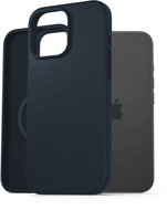 AlzaGuard Genuine Leather Case with Magsafe for iPhone 16 Pro Max blue - Phone Cover
