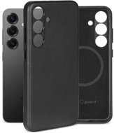 AlzaGuard Genuine Leather Case with Magsafe for Samsung Galaxy S25 black - Phone Cover