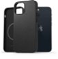 Phone Cover AlzaGuard Genuine Leather Case with Magsafe for iPhone 13 Mini black - Kryt na mobil