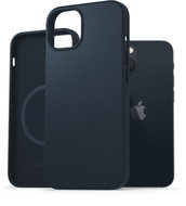 AlzaGuard Genuine Leather Case with Magsafe for iPhone 13 blue - Phone Cover