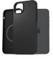 Phone Cover AlzaGuard Genuine Leather Case with Magsafe for iPhone 15 Plus black - Kryt na mobil