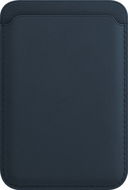 MagSafe peněženka AlzaGuard Genuine Leather Wallet Compatible with Magsafe modrá - MagSafe peněženka