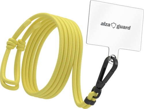 AlzaGuard Universal Phone Lanyard - gelb - Schlüsselband für Telefon - Hauptbild