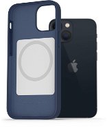 AlzaGuard Magsafe Silicone Case na iPhone 13 Mini modrý - Kryt na mobil