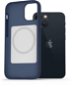 AlzaGuard Magsafe Silicone Case pro iPhone 13 Mini modré - Kryt na mobil