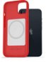 AlzaGuard Magsafe Silicone Case na iPhone 13 červené - Kryt na mobil
