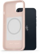 AlzaGuard Silicone Case iPhone 13 Magsafe rózsaszín tok - Telefon tok