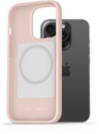 AlzaGuard Magsafe Silicone Case na iPhone 15 Pro ružový - Kryt na mobil