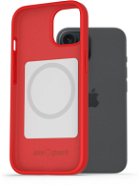AlzaGuard Silicone iPhone 15 Magsafe piros tok - Telefon tok