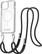 AlzaGuard Luxe Detach Lanyard Case Compatible with MagSafe for iPhone 15 Black - Phone Cover