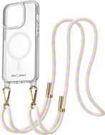 AlzaGuard Luxe Detach Lanyard Case Compatible with MagSafe for iPhone 15 Pro růžovožlutý - Kryt na mobil