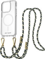 AlzaGuard Luxe Detach Lanyard Case Compatible with MagSafe for iPhone 15 Pro žlutozelený - Kryt na mobil