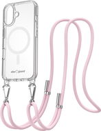 AlzaGuard Luxe Detach Lanyard Case Compatible with MagSafe for iPhone 16 rózsaszín tok - Telefon tok