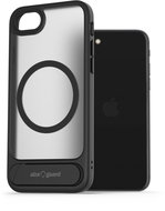 AlzaGuard Matte Case with Stand Compatible with MagSafe for iPhone 7 / 8 / SE 2020 / SE 2022 black - Phone Cover