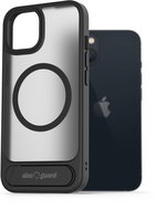 AlzaGuard Matte Case with Stand Compatible with MagSafe for iPhone 13 Black - Phone Cover
