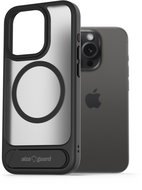 AlzaGuard Matte Case with Stand Compatible with MagSafe for iPhone 15 Pro Max Black - Phone Cover