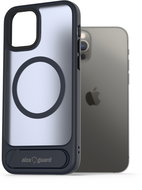 AlzaGuard Matte Case with Stand Compatible with MagSafe for iPhone 12 / 12 Pro dark blue - Phone Cover