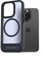 AlzaGuard Matte Case with Stand Compatible with MagSafe for iPhone 15 Pro dark blue - Phone Cover
