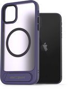 AlzaGuard Matte Case with Stand Compatible with MagSafe for iPhone 11 purple - Phone Cover
