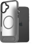 AlzaGuard Matte Case with Stand Compatible with MagSafe for iPhone 16 Plus grey - Phone Cover