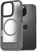 AlzaGuard Matte Case with Stand Compatible with MagSafe for iPhone 16 Pro Max grey - Phone Cover