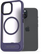 AlzaGuard Matte Case with Stand Compatible with MagSafe for iPhone 15 purple - Phone Cover