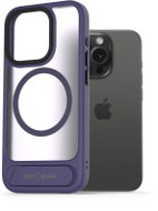 AlzaGuard Matte Case with Stand Compatible with MagSafe for iPhone 15 Pro purple - Phone Cover