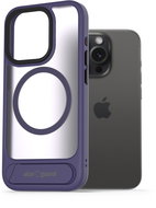 AlzaGuard Matte Case with Stand Compatible with MagSafe for iPhone 15 Pro Max purple - Phone Cover
