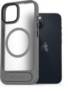 AlzaGuard Matte Case with Stand Compatible with MagSafe for iPhone 14 grey - Phone Cover