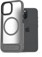 AlzaGuard Matte Case with Stand Compatible with MagSafe for iPhone 15 grey - Phone Cover