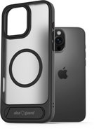 AlzaGuard Matte Case with Stand Compatible with MagSafe for iPhone 16 Pro Black - Phone Cover
