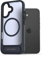 AlzaGuard Matte Case with Stand Compatible with MagSafe for iPhone 16 dark blue - Phone Cover