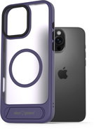 AlzaGuard Matte Case with Stand Compatible with MagSafe for iPhone 16 Pro purple - Phone Cover