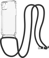 AlzaGuard Luxe Lanyard Case iPhone 13 Mini fekete tok - Telefon tok
