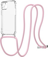 AlzaGuard Luxe Lanyard Case for iPhone 13 Mini pink - Phone Cover