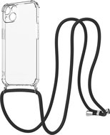 AlzaGuard Luxe Lanyard Case for iPhone 13 black - Phone Cover