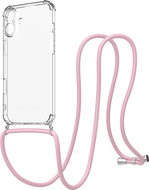 AlzaGuard Luxe Lanyard Case for iPhone 16 Plus pink - Phone Cover