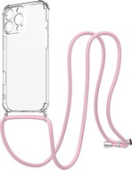AlzaGuard Luxe Lanyard Case for iPhone 16 Pro Max pink - Phone Cover