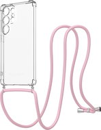 AlzaGuard Luxe Lanyard Case for Samsung Galaxy S25 Ultra 5G pink - Phone Cover