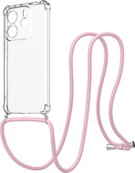 AlzaGuard Luxe Lanyard Case for Xiaomi Redmi Note 14 5G pink - Phone Cover