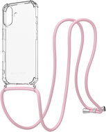 AlzaGuard Luxe Lanyard Case for iPhone 17 pink - Phone Cover
