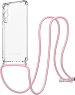 AlzaGuard Luxe Lanyard Case for Samsung Galaxy S25 Edge pink - Phone Cover