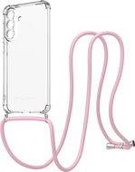 AlzaGuard Luxe Lanyard Case for Samsung Galaxy A57 pink - Phone Cover