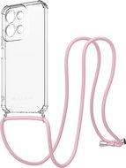 AlzaGuard Luxe Lanyard Case for Xiaomi Redmi 15C 4G/5G, POCO C85 5G/4G pink - Phone Cover