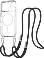 AlzaGuard Luxe Detach Lanyard Case Compatible with MagSafe for iPhone 17 Pro black - Phone Cover