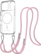 AlzaGuard Luxe Detach Lanyard Case Compatible with MagSafe for iPhone 17 Pro pink - Phone Cover