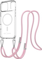 AlzaGuard Luxe Detach Lanyard Case Compatible with MagSafe for iPhone 17 Pro Max pink - Phone Cover