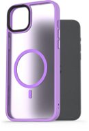 AlzaGuard Matte Case iPhone 15 Plus MagSafe világoslila tok - Telefon tok