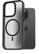 AlzaGuard Matte Case Compatible with MagSafe iPhone 15 Pro készülékhez, fekete - Telefon tok